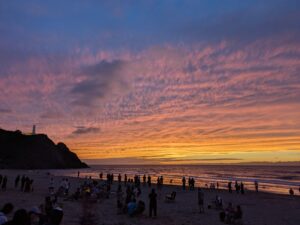 きれいな夕日が見れました！